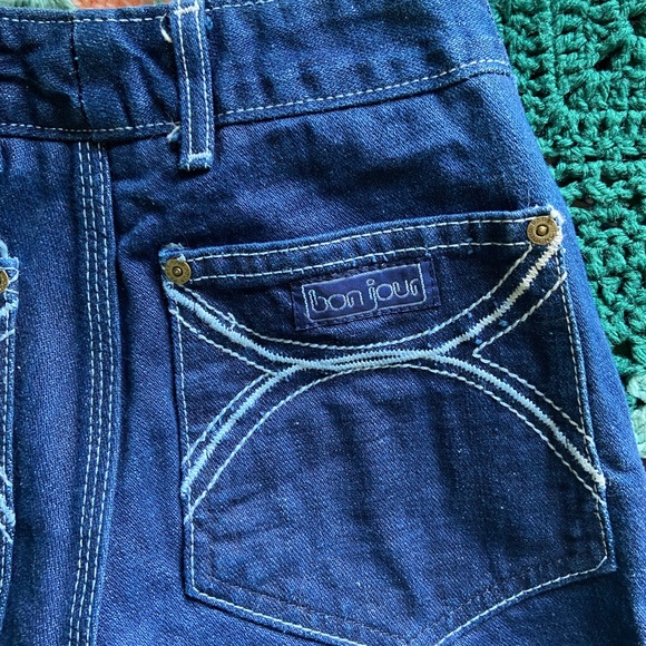 80s VINTAGE HIGH WAIST, STRAIGHT LEG SIZE 0-2 - Picture 3 of 5